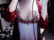 超人氣主播福利 紅色情趣睡衣風韻美婦誘惑